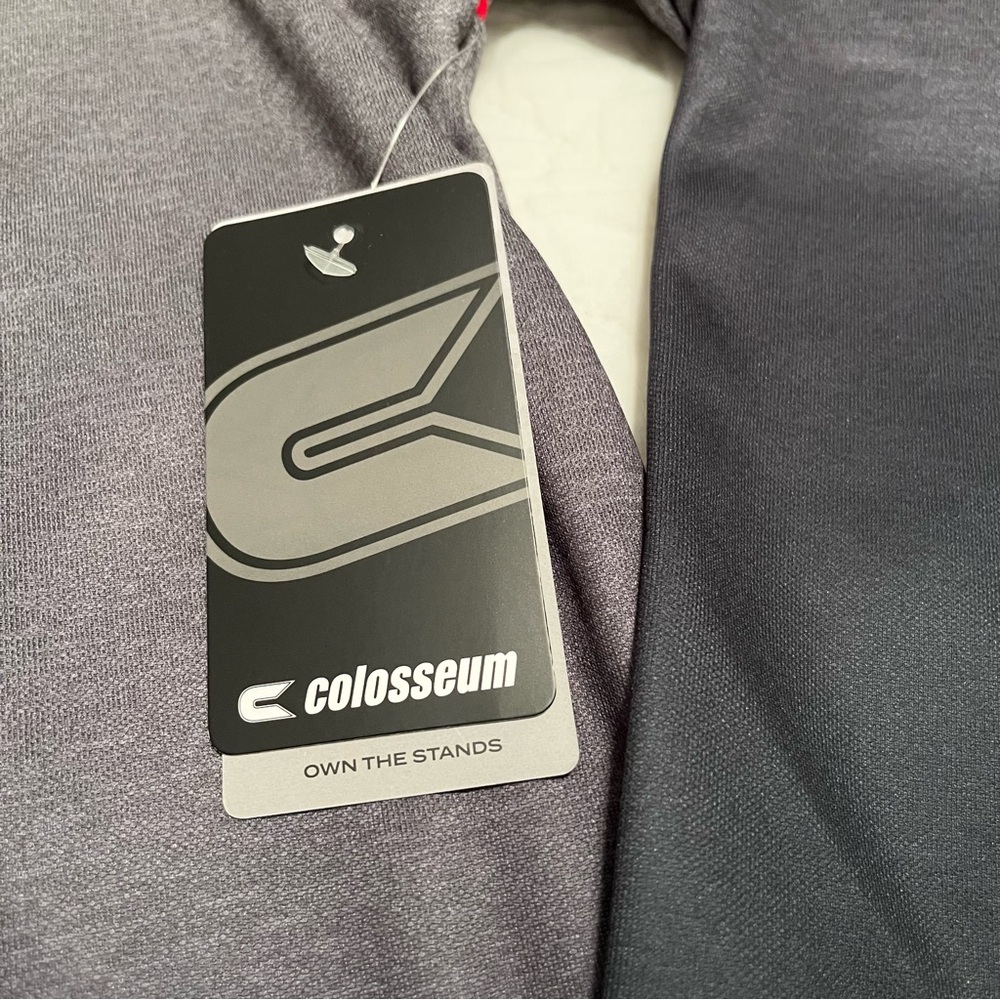 NWT Nebraska Cornhuskers Gray/Black Quarter Zip Pullover Top Colosseum Men’s XL - Picture 6 of 14